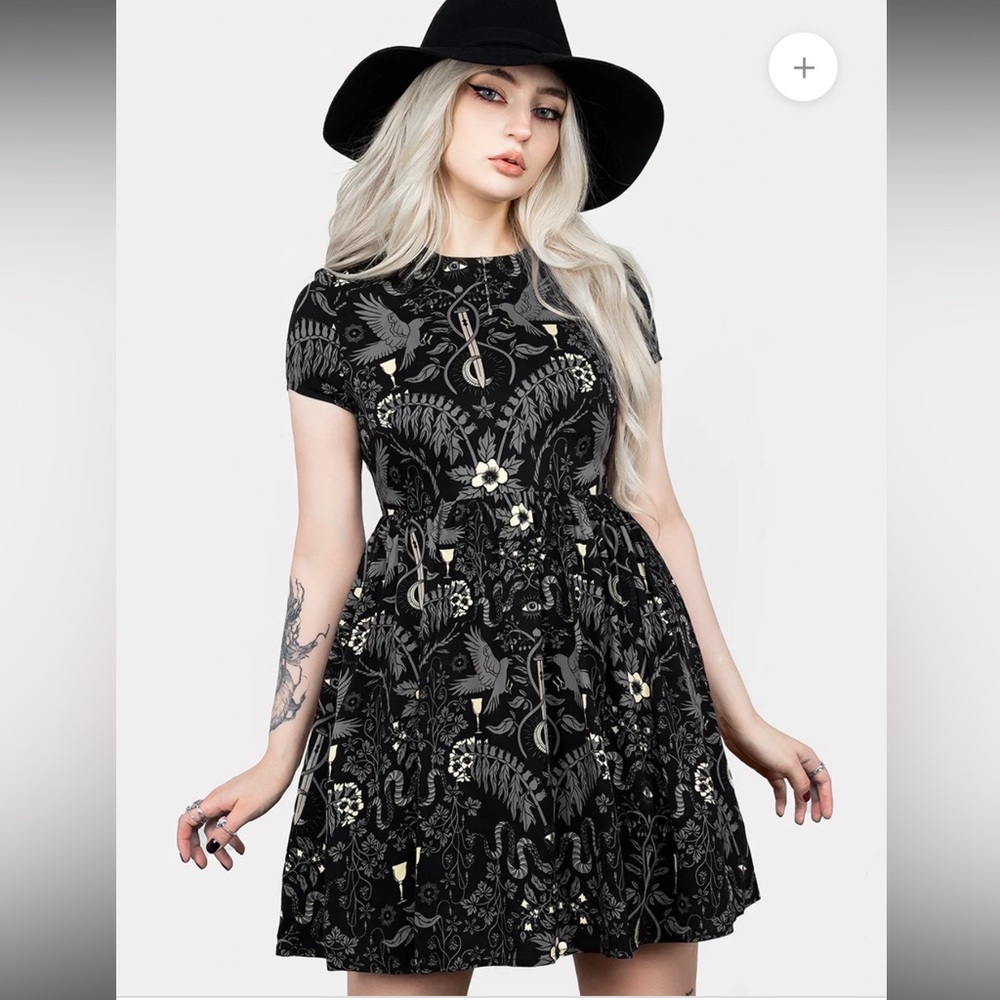 Hecate's Garden Skater Mini Dress